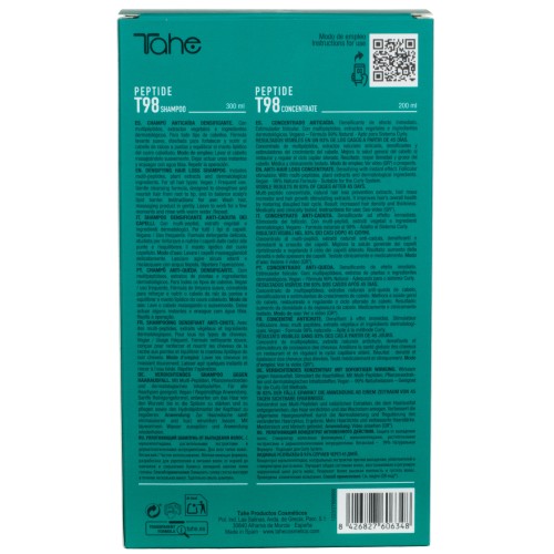 Programa anticaída: Concentrado 50 ml + Champú Peptide T98 - Imagen 3